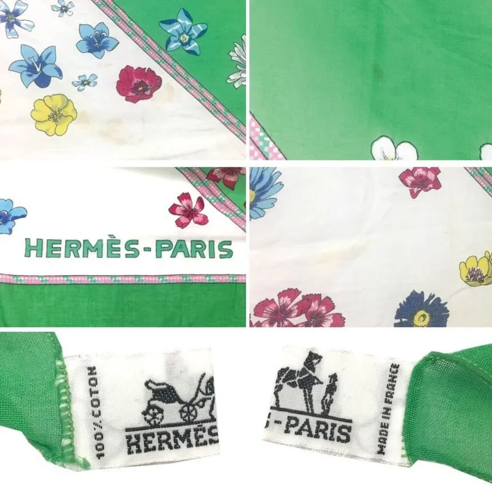 HERMES Authentic Green Scarf - Picture 3 of 3